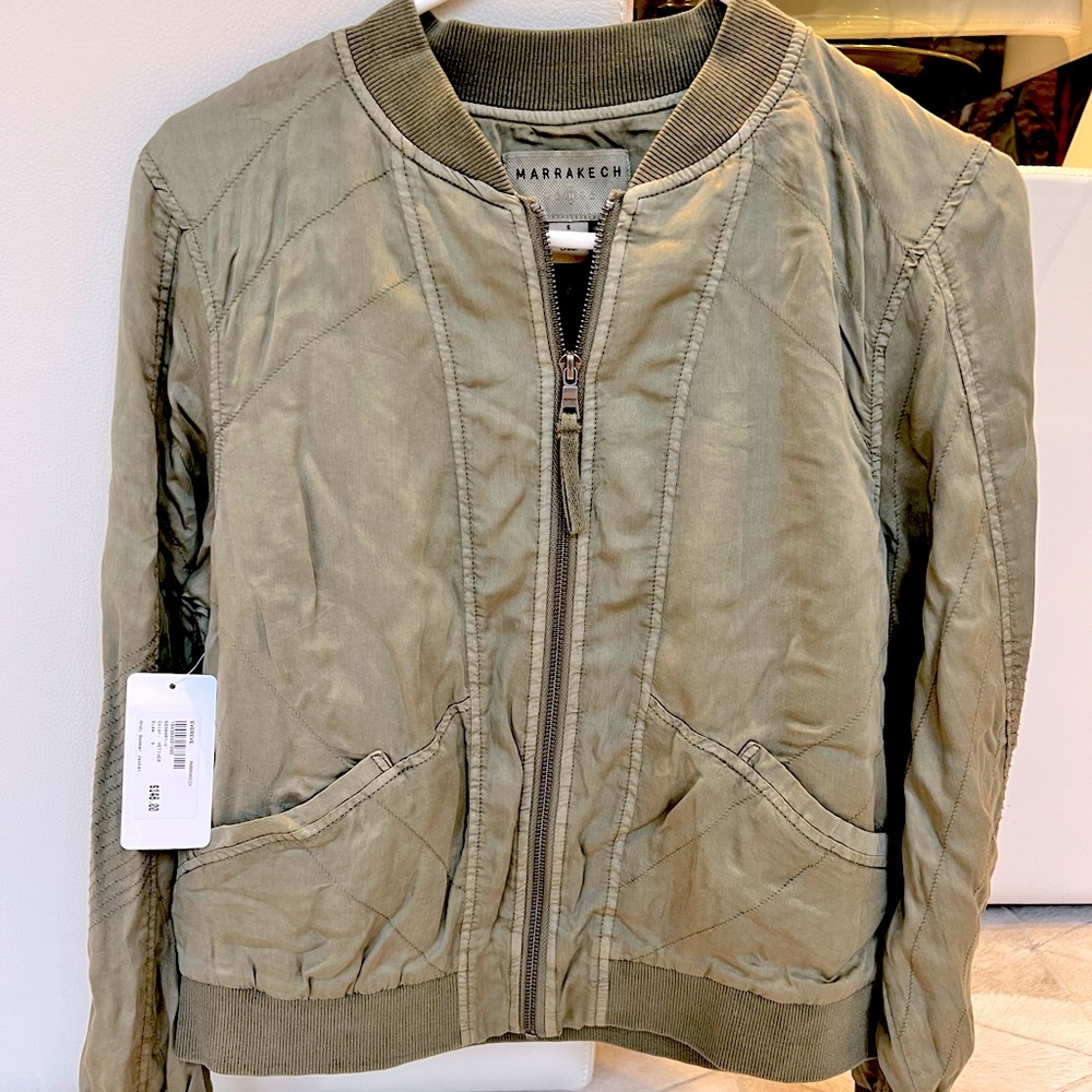 Marrakech olive jacket from Evereve. NWT size Small